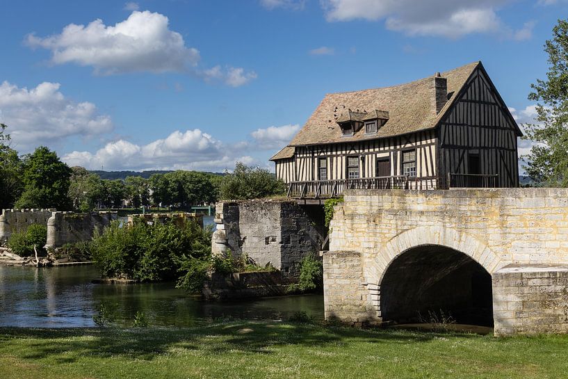 Oude molen aan de Seine, Vernon van Imladris Images