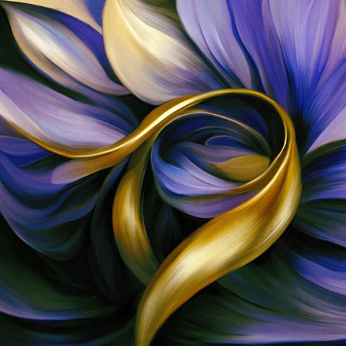 "Tanzen mit Farbe", abstrakte botanische Malerei