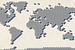 Les rouleaux de papier toilette de la carte du monde sur Frans Blok