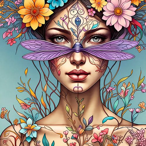 Dragonfly Dream Bloom 2 by Georgia Chagas