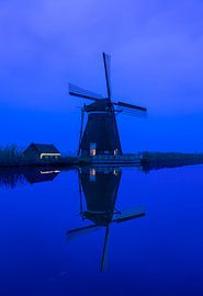 Blue hour mill van Gerard Stasse Fotografie