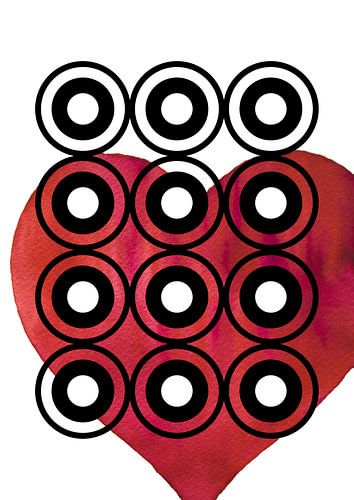 YOU MAKE ME HAPPY | Geometrie en Aquarel