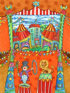 Zirkus, Clowns und Zirkusdirektor Kupus im Kinderzimmer von Sonja Mengkowski
