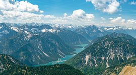 Beautiful mountain view of the Plansee and Thaneller by Leo Schindzielorz