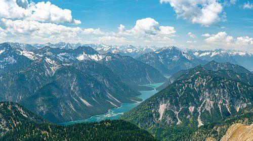 Prachtig uitzicht op de Plansee en de Thaneller