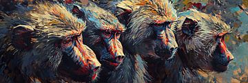 Peindre des babouins colorés sur Caprices d'Art