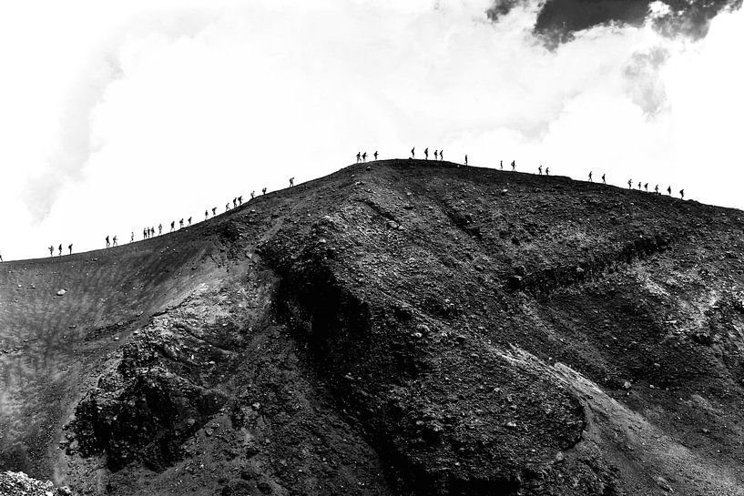 On the edge of Mount Etna by Debbie Barendregt