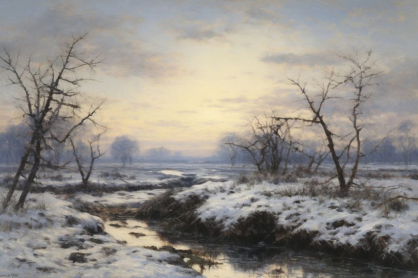 Winter Kunst Rahmen 73920 von Blickfänger Gemälde