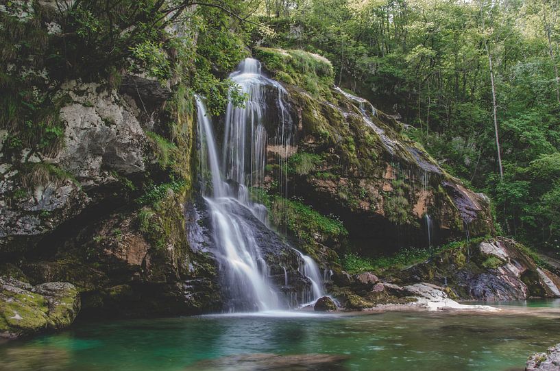 Virje-Wasserfall, Slowenien von Isai Meekers