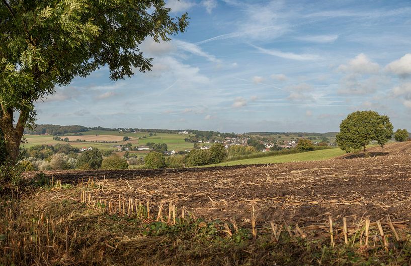 HDR Panorama Geuldal bij Epen in Zuid-Limburg van John Kreukniet