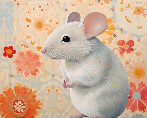 Painting Cute Mouse by Wonderful Art