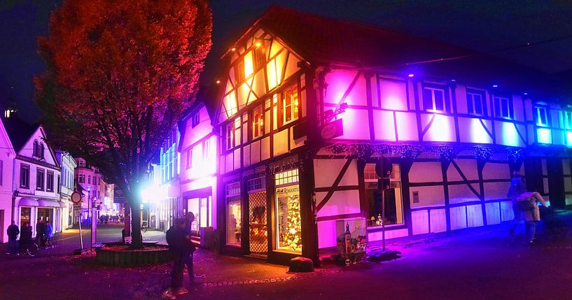 Panorama nocturne de Recklinghausen par Edgar Schermaul