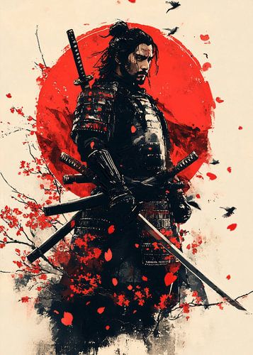 Crimson Sun Samurai by robby akrim