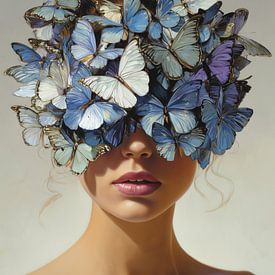 Die Frau mit den blauen Schmetterlingen von Lauren Wilde