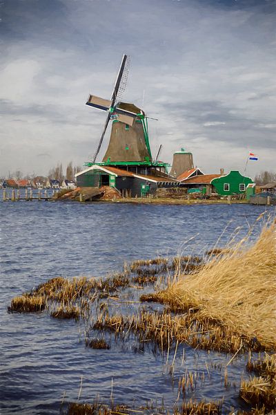 Die Mühle der Zaanse Schans von Rob van der Teen