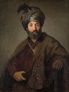 Mann im orientalischen Kostüm - Rembrandt van Rijn von Diverse Meesters Miniaturansicht