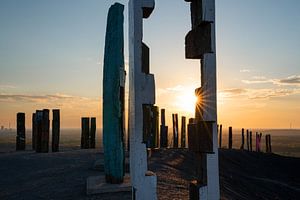 Landmarke auf der Halde Haniel, Bottrop, Deutschland