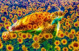 Ocean of Sunflowers by Truckpowerr