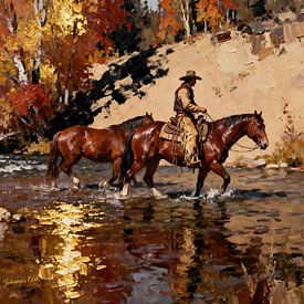 River of the Old Trail von Johannas Art Creations