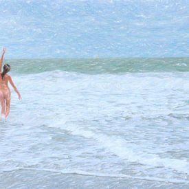 un bain de mer sur Cornel Krämer