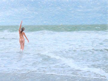 un bain de mer sur Cornel Krämer