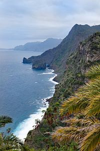 Uitzicht op de kust van Madeira