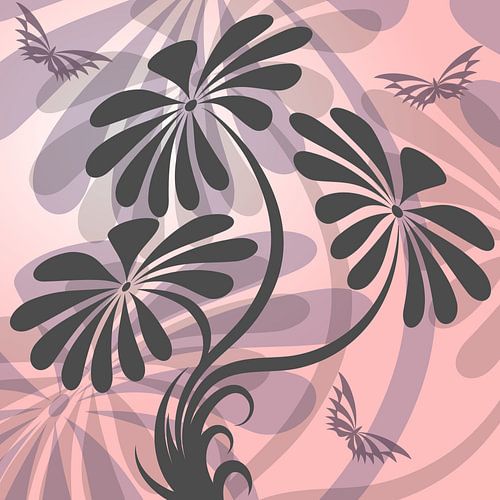 Fleurs et papillons