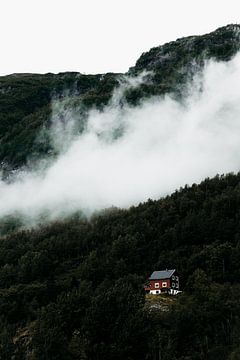 “Nordic Minimalist Mountain Landscape” by Funky Lemons