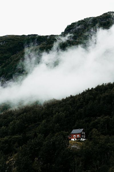 “Nordic Minimalist Mountain Landscape” by Funky Lemons