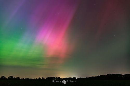 Noorderlicht boven Deurningen