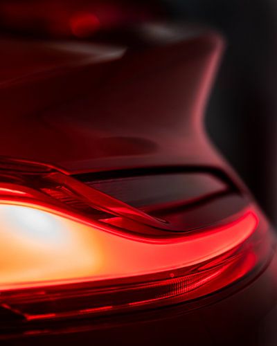 Abstracte foto van BMW Z4 achterlicht