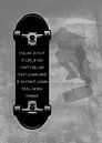 Skateboard Wallart "Failure is Part of Life" Gift Idea by Millennial Prints thumbnail