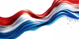 The Dutch flag: expressive and vibrant by Wilma Mesman