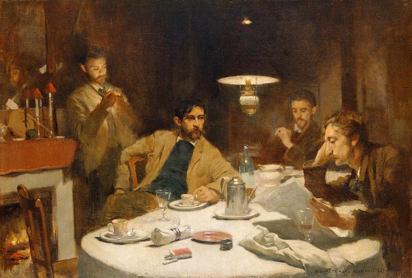 The Ten Cent Breakfast, Willard Metcalf by Masterful Masters