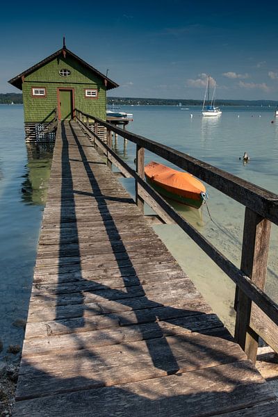 Boothuis in Schondorf aan de Ammersee van Andreas Müller