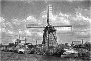 Les moulins, l'eau et les bateaux