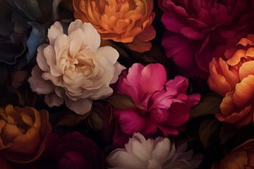 Flowers galore, warm colours by Studio Allee