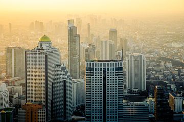 Bangkok bei Sonnenuntergang von Paul Vergeer