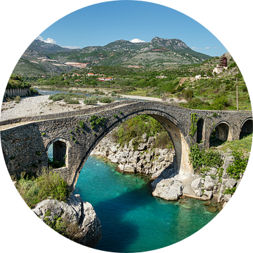 Mesi Turkse Brug in Shkoder, Albanië
