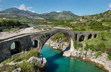 Mesi Turkish Bridge in Shkoder, Albania by Adelheid Smitt