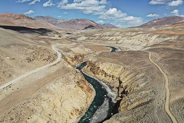 De grens tussen Tadzjiekistan en Afghanistan van Daniël Schonewille