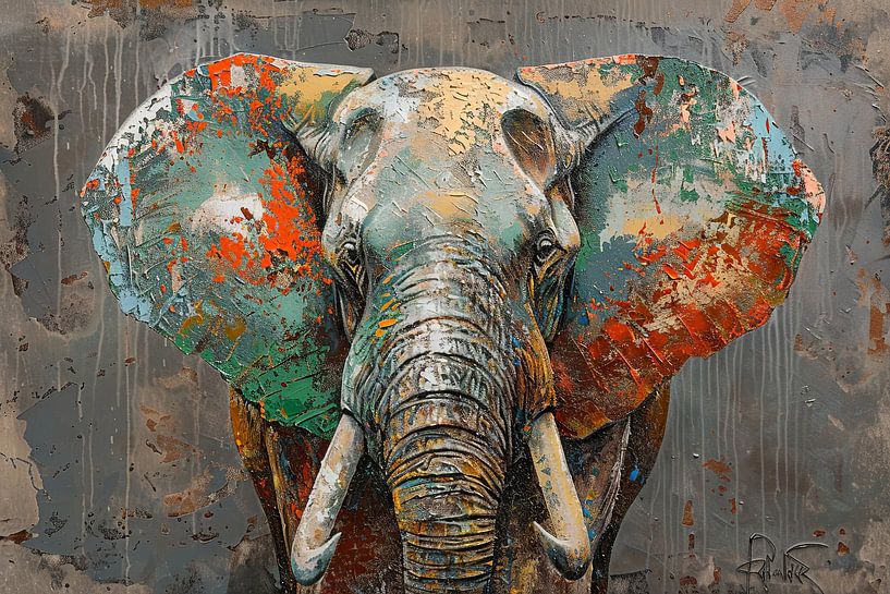 Éléphant par Poster Art Shop
