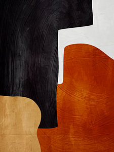 Moderne Abstrakte Organische Geometrische Farbkunst