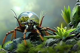 Tarantula with terrarium