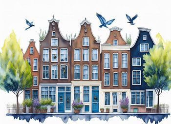 maisons sur le canal