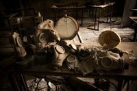 Gasmasken in Tschernobyl