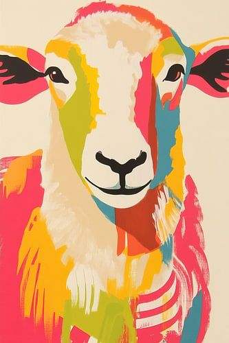 Moutons en couleurs