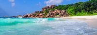 Grand Anse, La Dique - Seychelles von Van Oostrum Photography Miniaturansicht