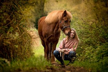 Me and my Icelandic horse von Christl Deckx