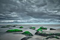 Tempête à Katwijk aan Zee longue exposition